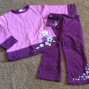 Two complete Girls outfits from Vintage Gymboree sz S/M fits Age 3